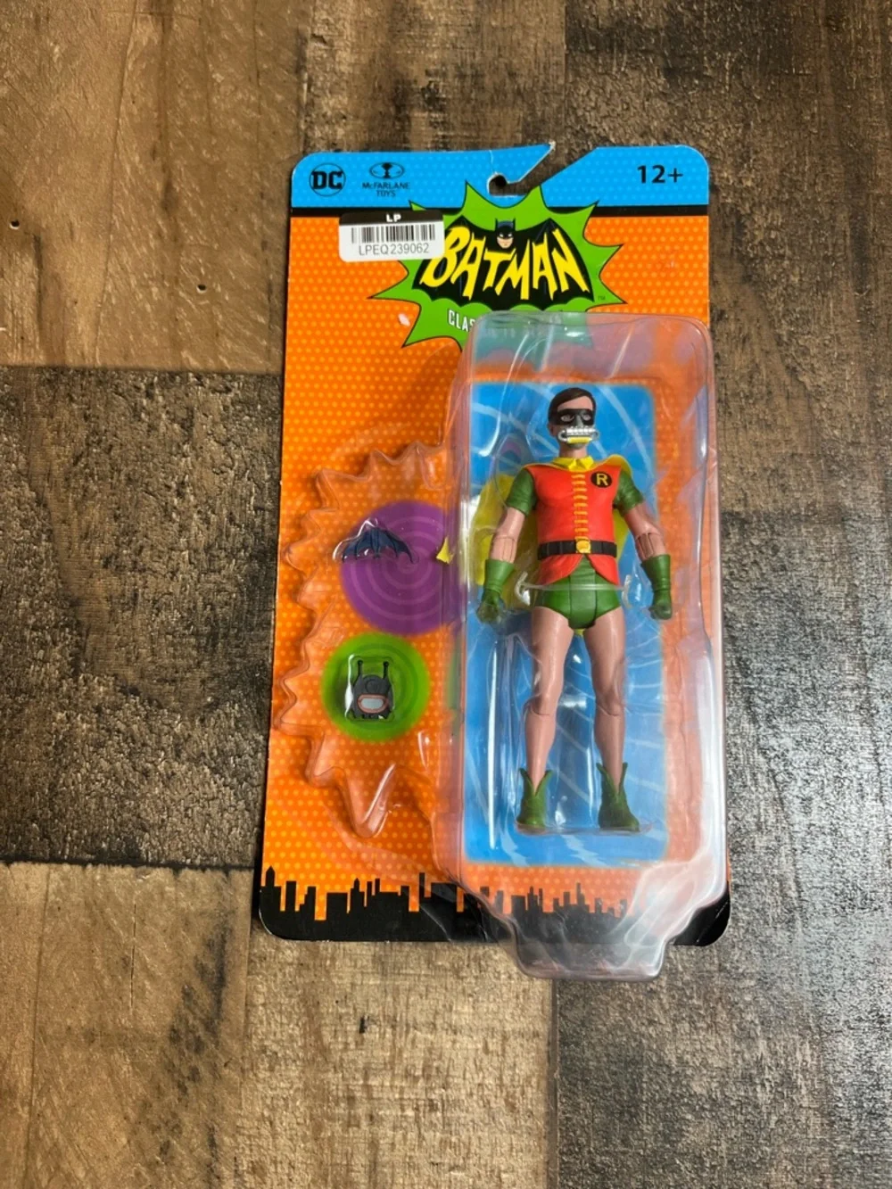 McFarlane DC Retro Batman 66‎ Robin Oxygen Mask & Joker Black White Figure Lot